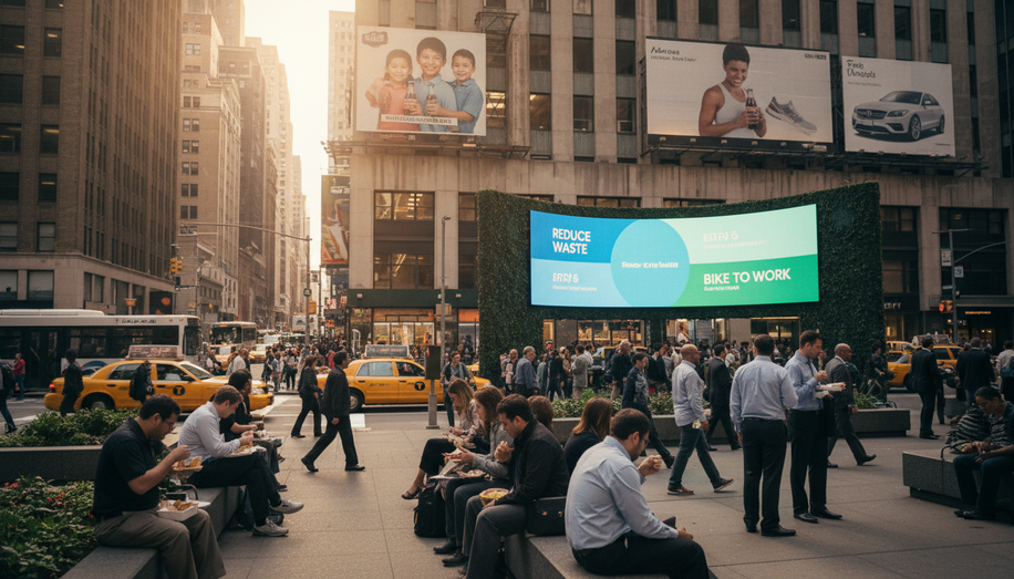 Sustainability Through Innovation: Eco-Friendly Materials in OOH Advertising