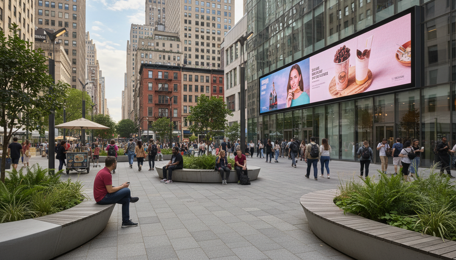 Revitalizing Outdoor Spaces: The Intersection of Urban Design and OOH Advertising