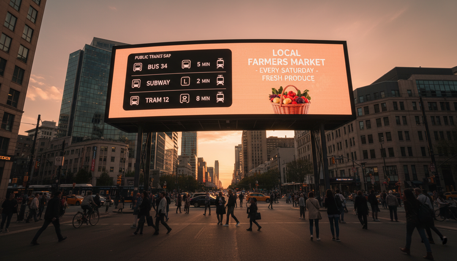 Beyond the Ad Spot: How Digital Billboards Serve as Community Hubs and Public Information Displays