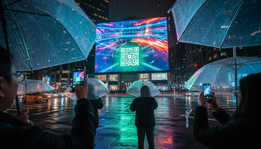 Beyond Passive Viewing: Designing OOH for Direct Audience Interaction (QR, SMS, Social Media)