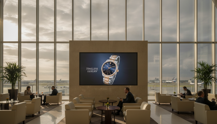 Top 5 Digital Out-of-Home (DOOH) Networks for Luxury Advertising in Airports